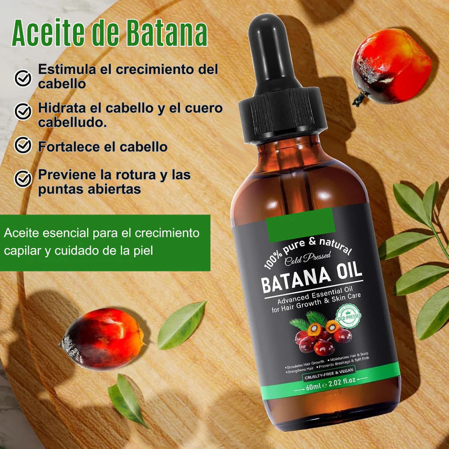 🌿 Aceite de Batana Spray – ¡Crecimiento Capilar Visible, Fuerza y Salud en Cada Aplicación! Compra 1, llévate 2