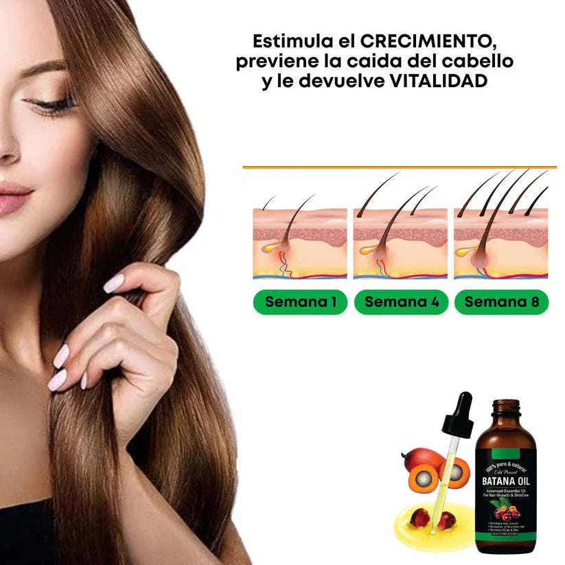 🌿 Aceite de Batana Spray – ¡Crecimiento Capilar Visible, Fuerza y Salud en Cada Aplicación! Compra 1, llévate 2
