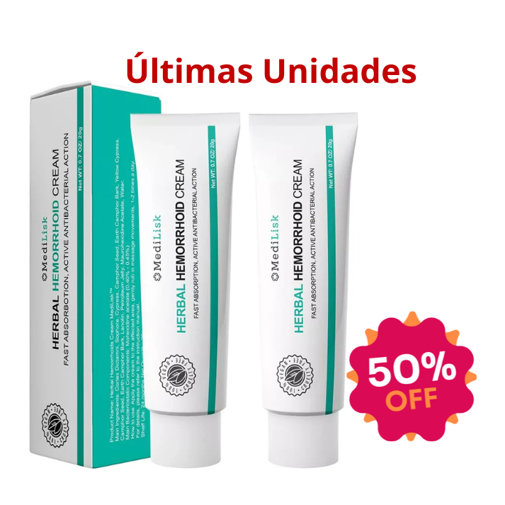 2x Crema Herbal para Hemorroides – ¡Tratamiento Natural con Alivio Inmediato!